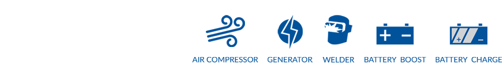 Vanair® Features - Air Compressor, Generator, Welder, Battery Boost, Battery Charge Vanair® Features - Air Compressor, Generator, Welder, Battery Boost, Battery Charge