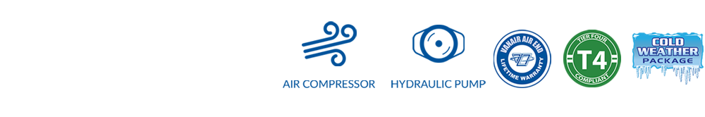Vanair® Features - Air Compressor, Hydraulic Pump, Lifetime Warranty, Tier 4 Final Compliant, Cold Weather Package Vanair® Features - Air Compressor, Hydraulic Pump, Lifetime Warranty, Tier 4 Final Compliant, Cold Weather Package