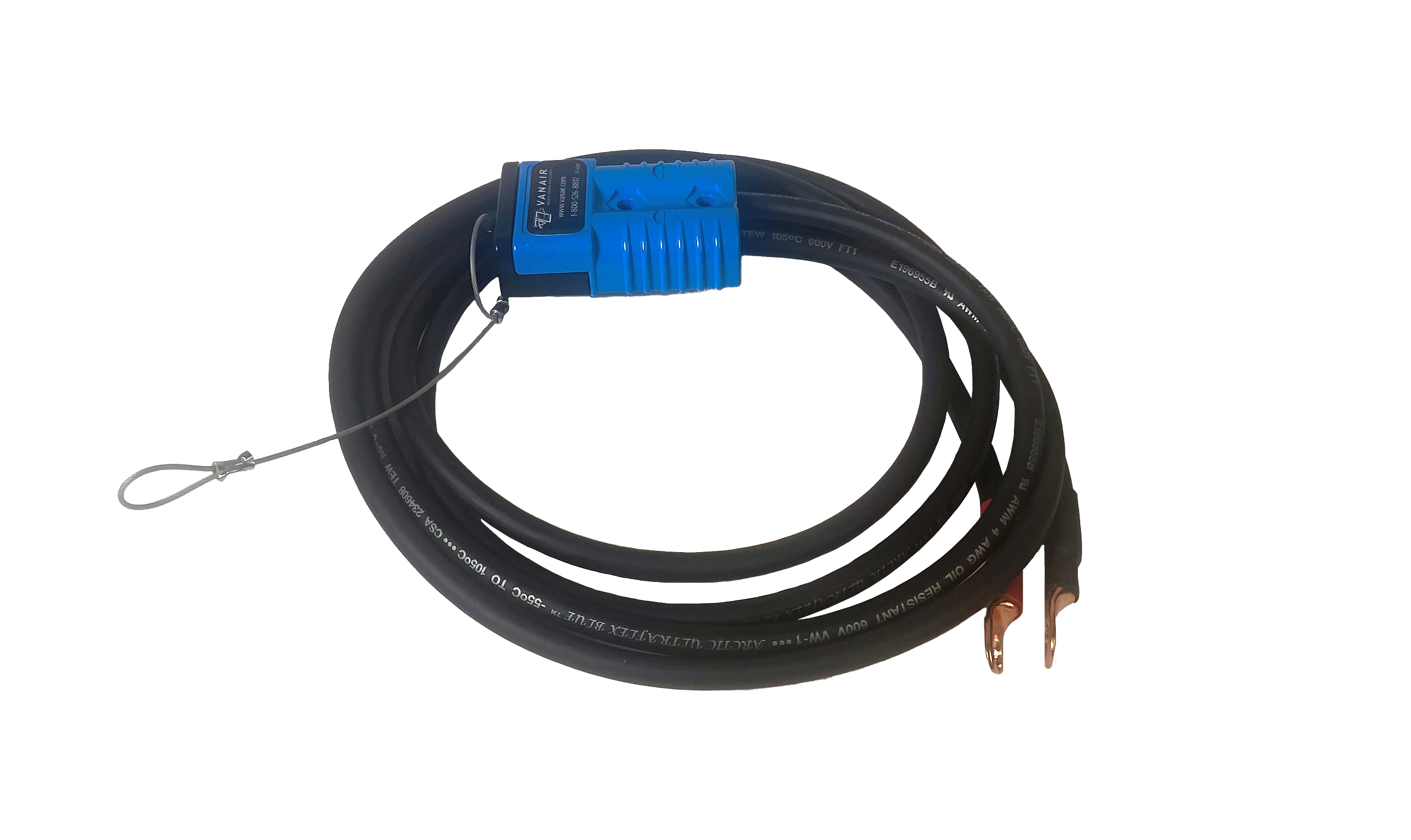 12-401 Goodall®, Light-Duty Battery Lead Cable with Plug and Weather Cap- 4 Gauge