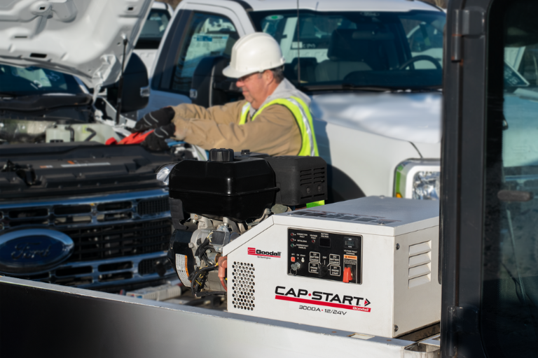 Jump-Starting a Truck with a Cap•Start® 3000A - 240A Alternator