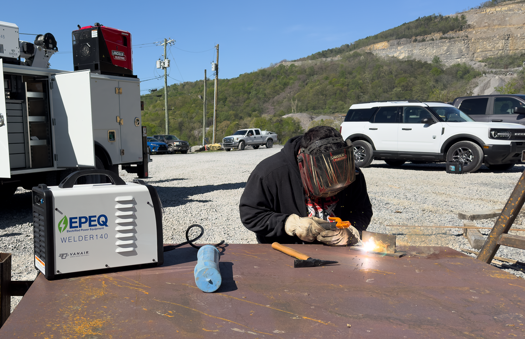 MidSouth Aggregate welding with EPEQ® WELDER140