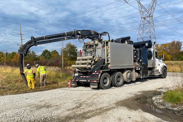 Vacuum Excavation with Vanair® PTO Underdeck System
