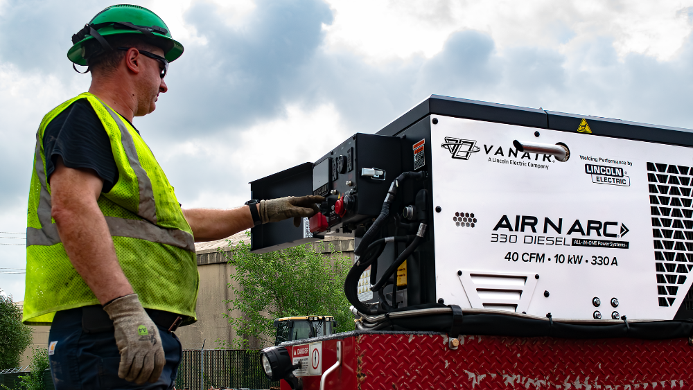 Vanair® Air N Arc® 330 Diesel ALL-IN-ONE Power System® Control Panel Application