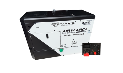 Vanair® Air N Arc® 330 Diesel ALL-IN-ONE Power System® - 60 CFM, with Bolt-On Frame and Remote Vanair® Air N Arc® 330 Diesel ALL-IN-ONE Power System® - 60 CFM, with Bolt-On Frame and Remote