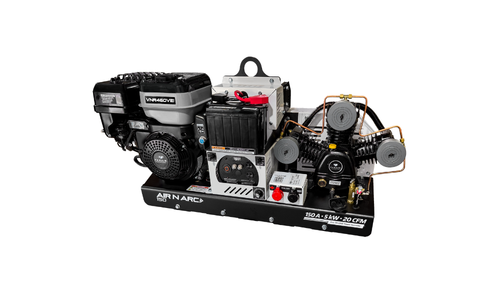 Vanair® Air N Arc® 150 ALL-IN-ONE Power System® with VNR460VEI, 16 HP engine - compact skid mount unit Vanair® Air N Arc® 150 ALL-IN-ONE Power System® with VNR460VEI, 16 HP engine - compact skid mount unit